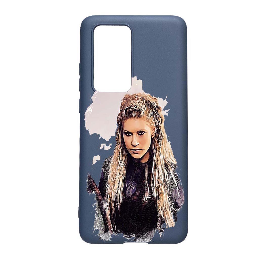 Husa Huawei P40, The Vikings - Lagerha, rezistenta la uzura, anti-alunecare, din silicon Premium, AlaskanBlue, AB451
