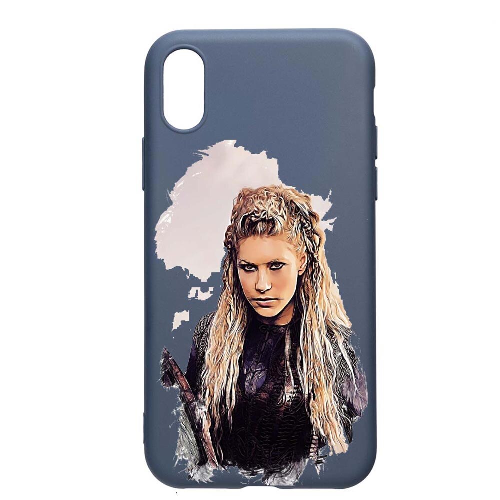 Husa Samsung Galaxy A10, The Vikings - Lagerha, rezistenta la uzura, anti-alunecare, din silicon Premium, AlaskanBlue, AB451