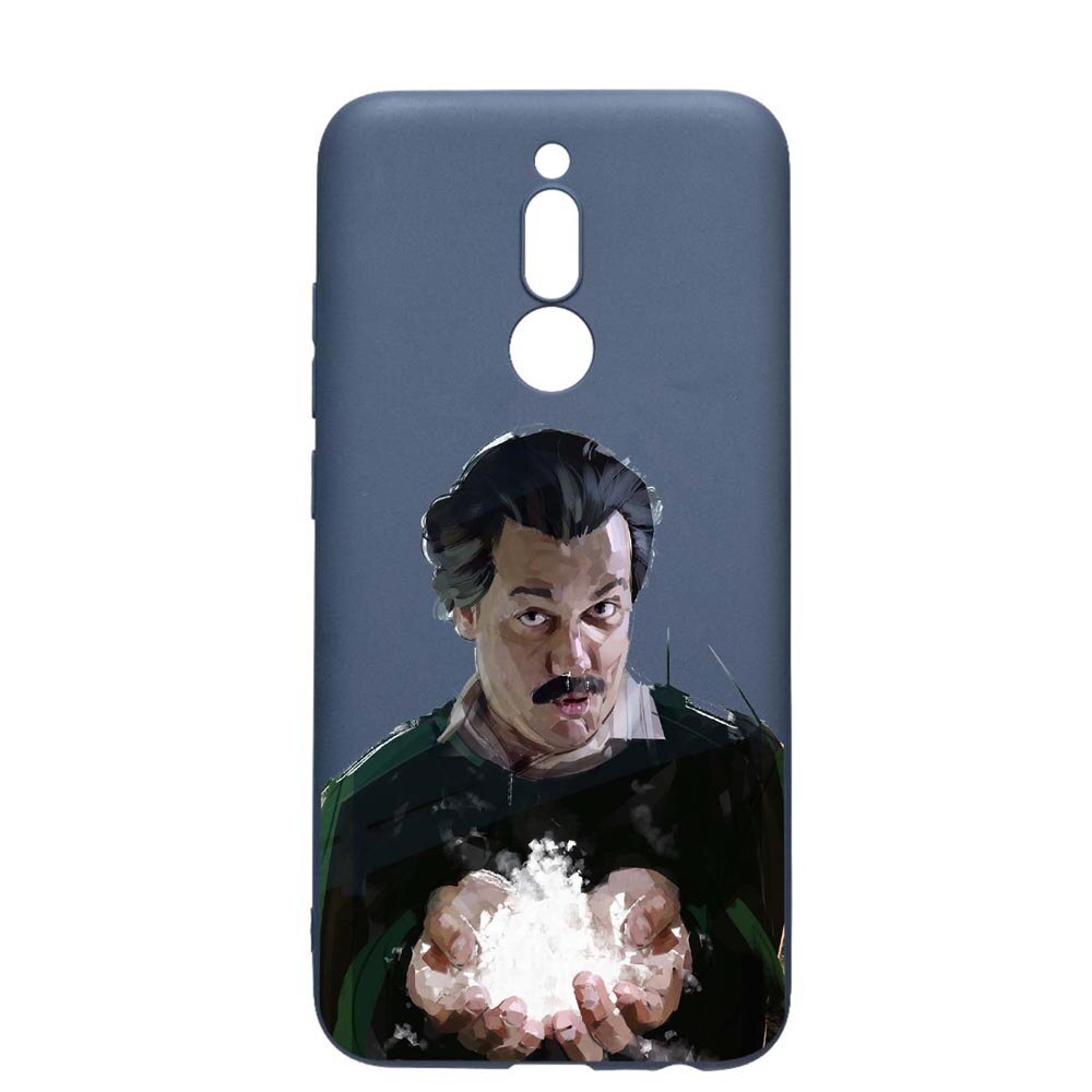 Husa Xiaomi Redmi 8, Narcos - Pablo Escobar, rezistenta la uzura, anti-alunecare, din silicon Premium, AlaskanBlue, AB446