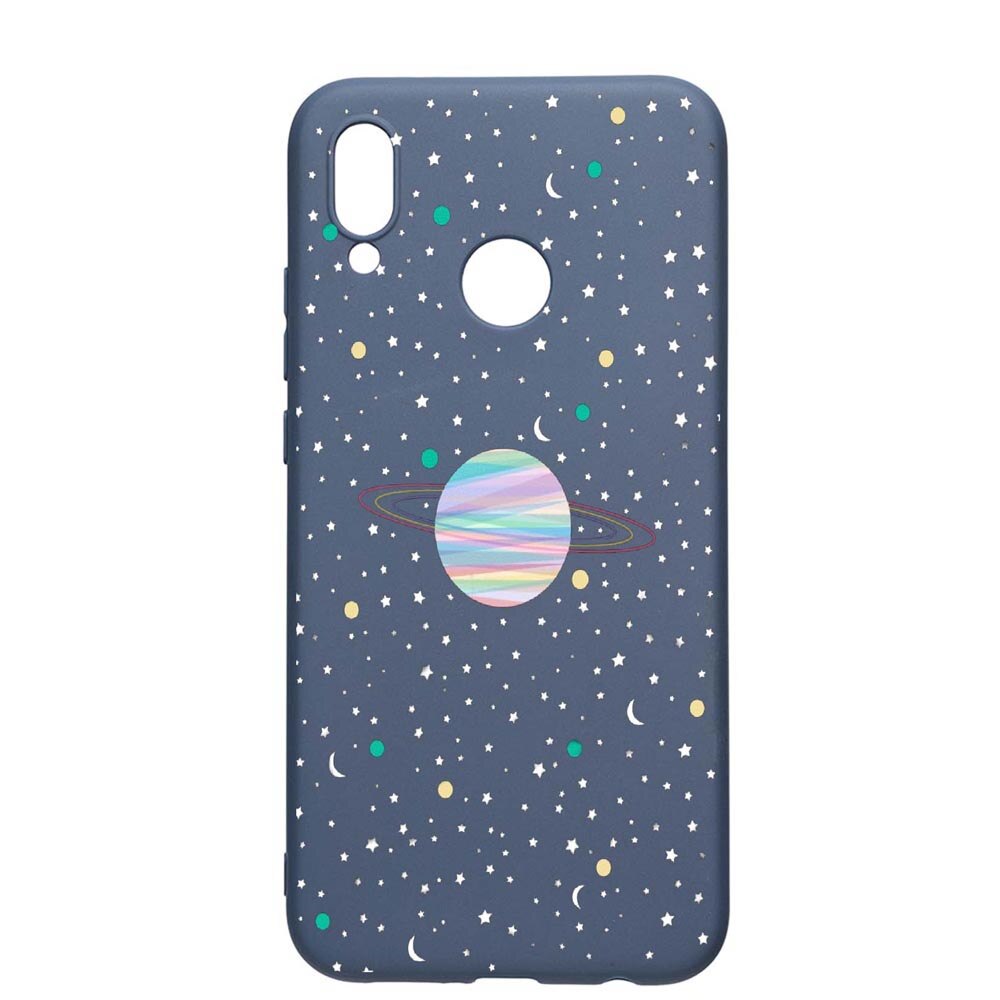 Husa Huawei P20 Lite, Universe, rezistenta la uzura, anti-alunecare, din silicon Premium, AlaskanBlue, AB468