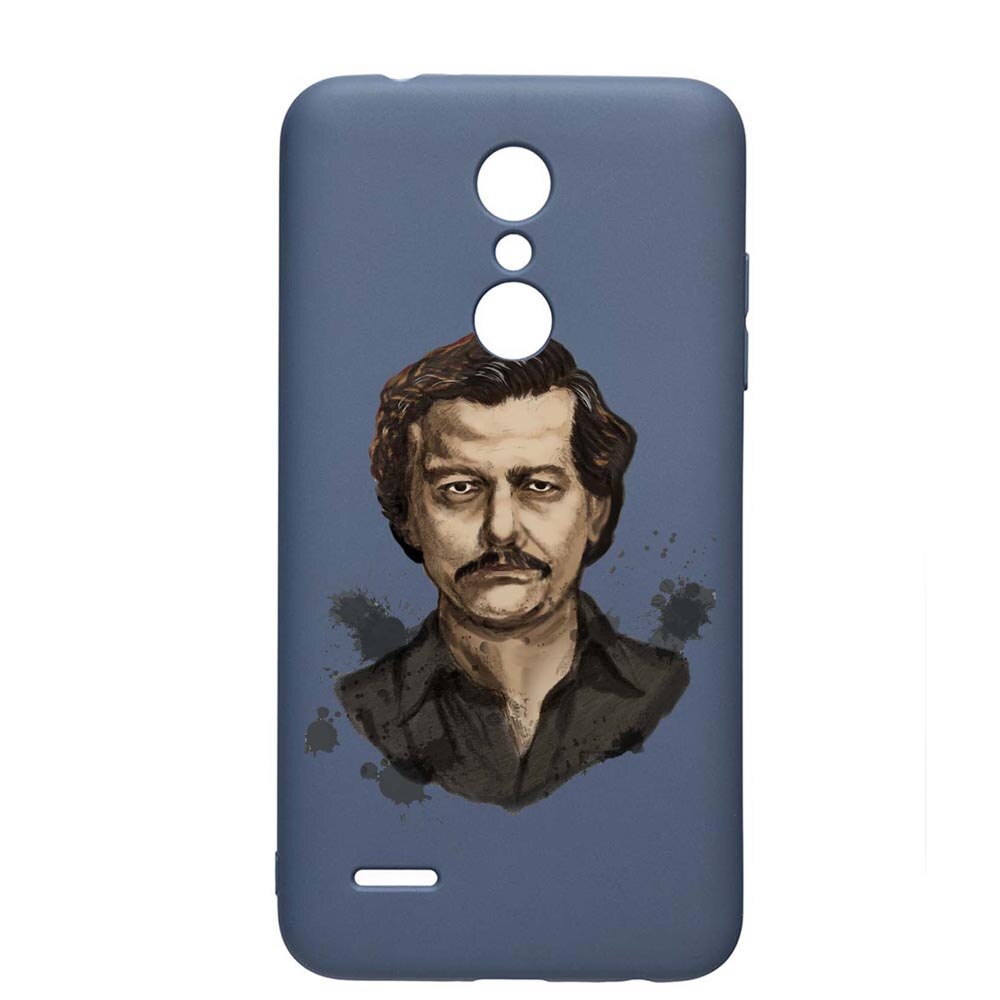 Husa LG K11 / K11 Plus / K10 2018, Narcos Pablo Escobar, rezistenta la uzura, anti-alunecare, din silicon Premium, AlaskanBlue, AB445