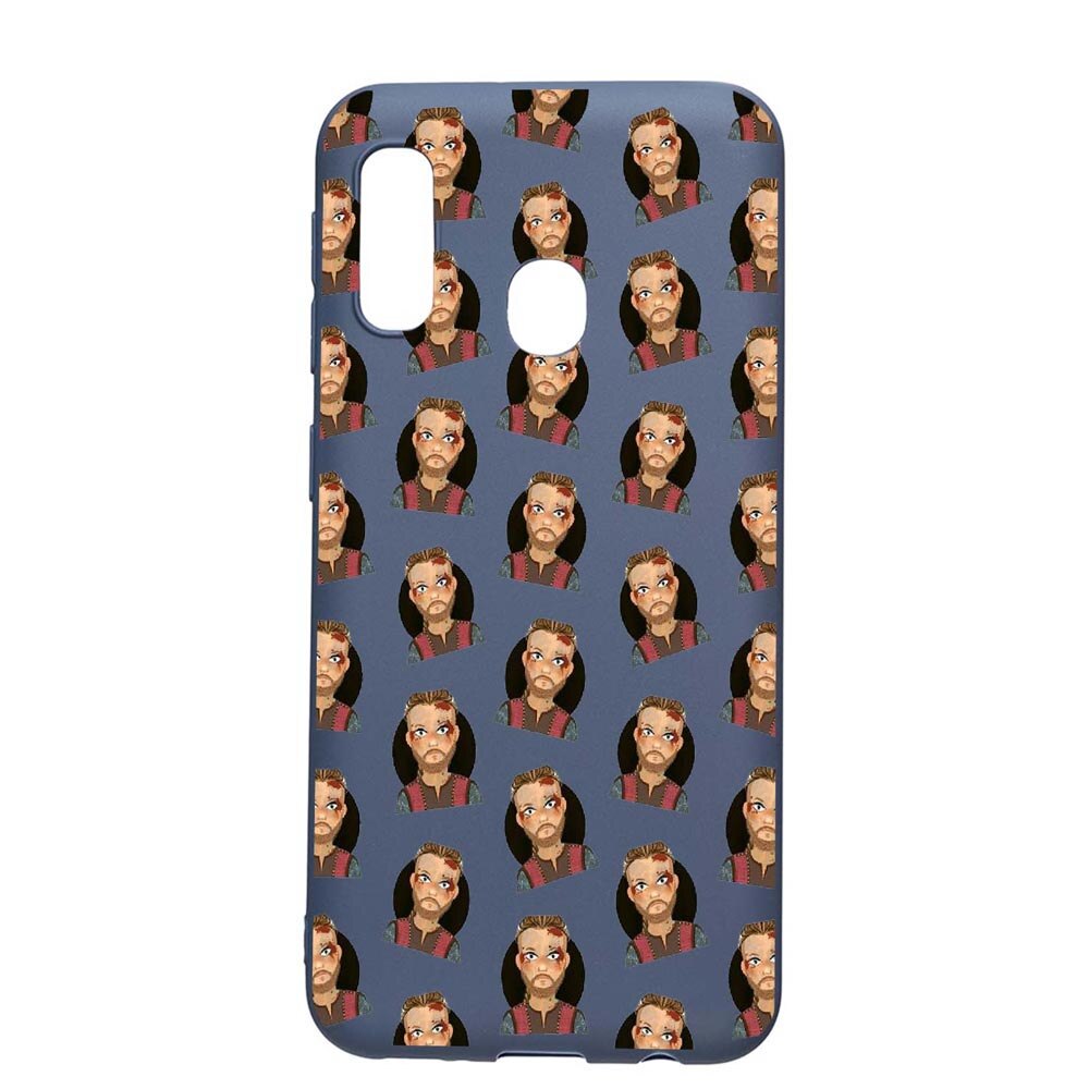 Husa Samsung Galaxy A20e, The Vikings, rezistenta la uzura, anti-alunecare, din silicon Premium, AlaskanBlue, AB453