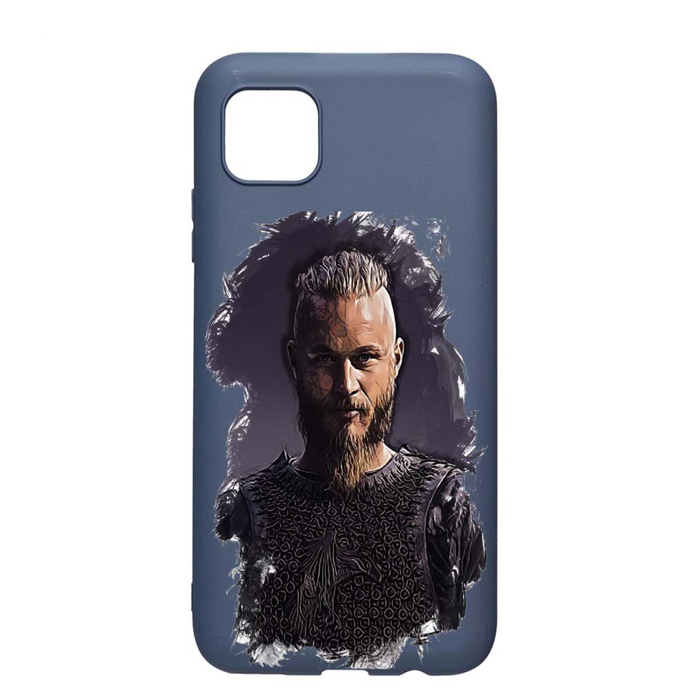 Husa Apple iPhone 11 Pro Max, The Vikings Lothbrok, rezistenta la uzura, anti-alunecare, din silicon Premium, AlaskanBlue, AB452