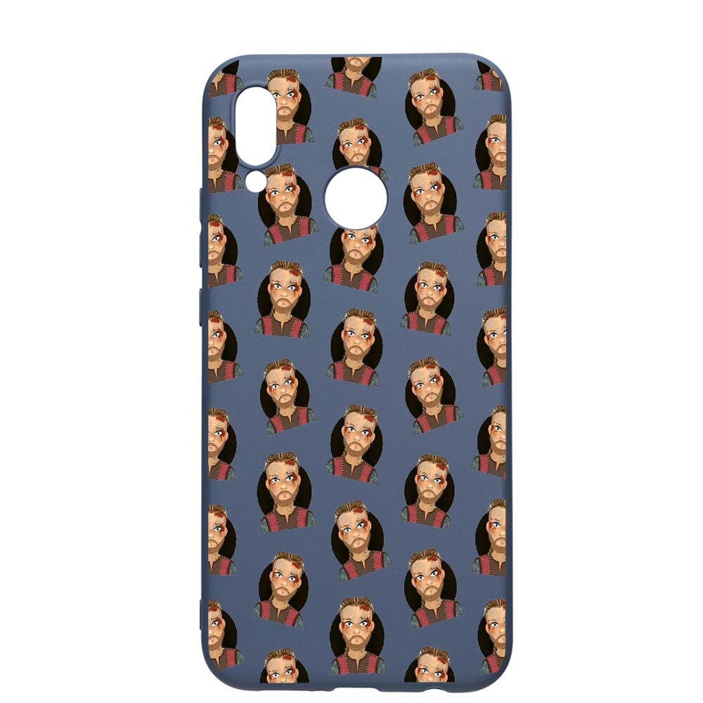 Husa Samsung Galaxy A20, The Vikings, rezistenta la uzura, anti-alunecare, din silicon Premium, AlaskanBlue, AB453