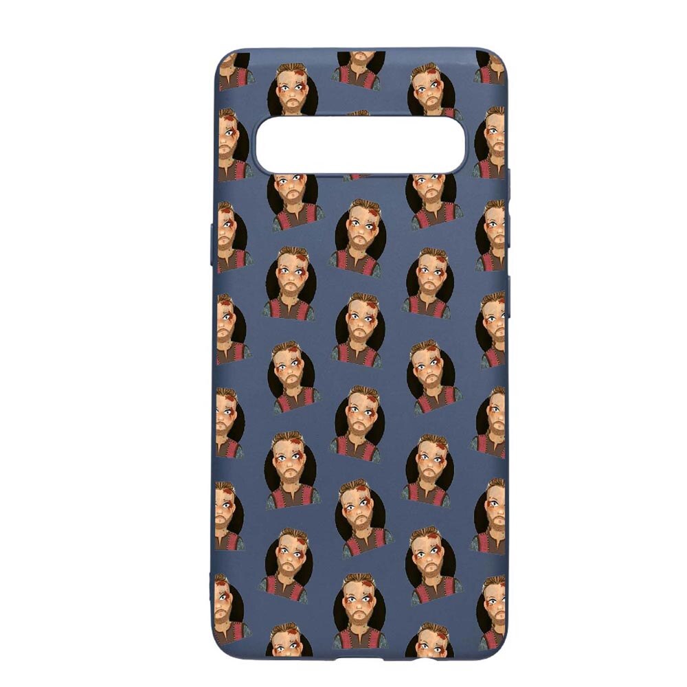 Husa Samsung Galaxy S10 5G, The Vikings, rezistenta la uzura, anti-alunecare, din silicon Premium, AlaskanBlue, AB453