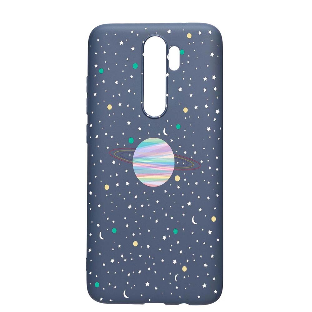 Husa Xiaomi Redmi Note 8 Pro, Universe, rezistenta la uzura, anti-alunecare, din silicon Premium, AlaskanBlue, AB468