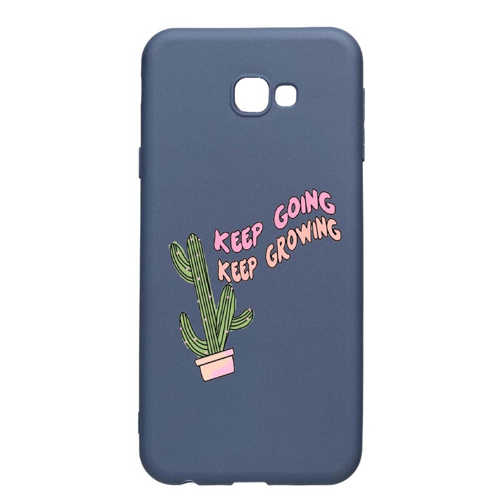 Husa Samsung Galaxy S9, Keep Going, rezistenta la uzura, anti-alunecare, din silicon Premium, AlaskanBlue, AB482