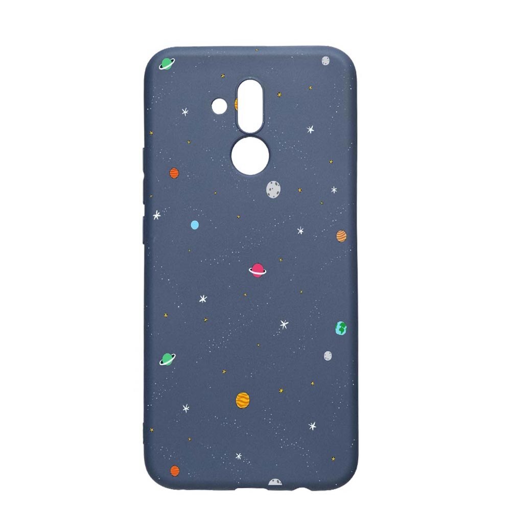 Husa Huawei Mate 20 Lite, Universe, rezistenta la uzura, anti-alunecare, din silicon Premium, AlaskanBlue, AB470