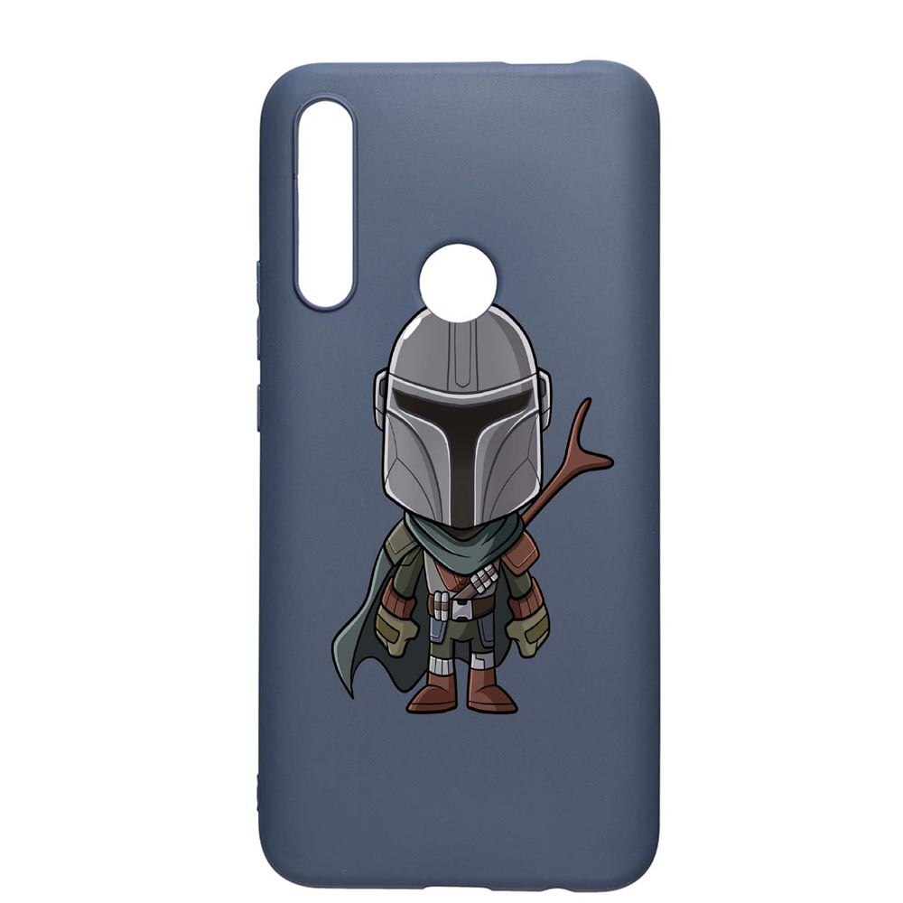 Husa Huawei P Smart Z, Star Wars The Mandalorian, rezistenta la uzura, anti-alunecare, din silicon Premium, AlaskanBlue, AB462