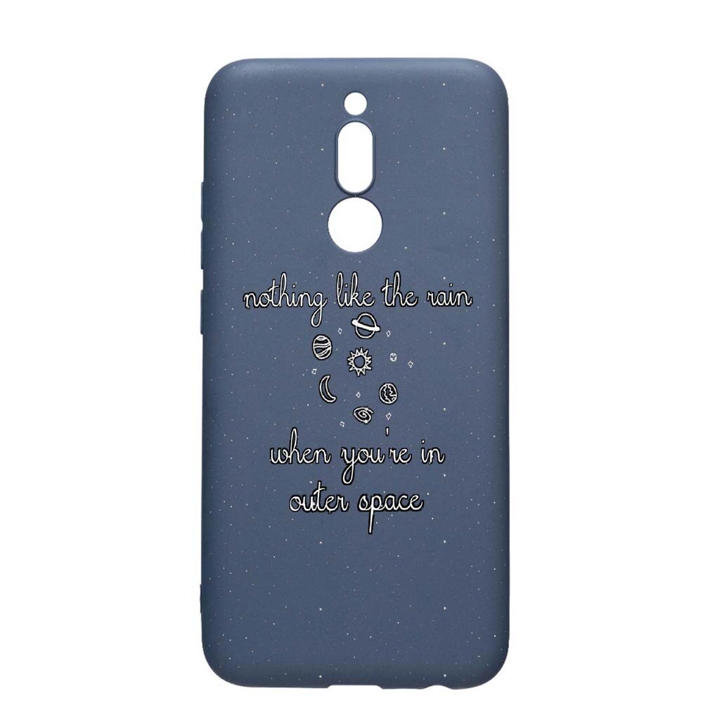 Husa Xiaomi Redmi 8, Universe, rezistenta la uzura, anti-alunecare, din silicon Premium, AlaskanBlue, AB475