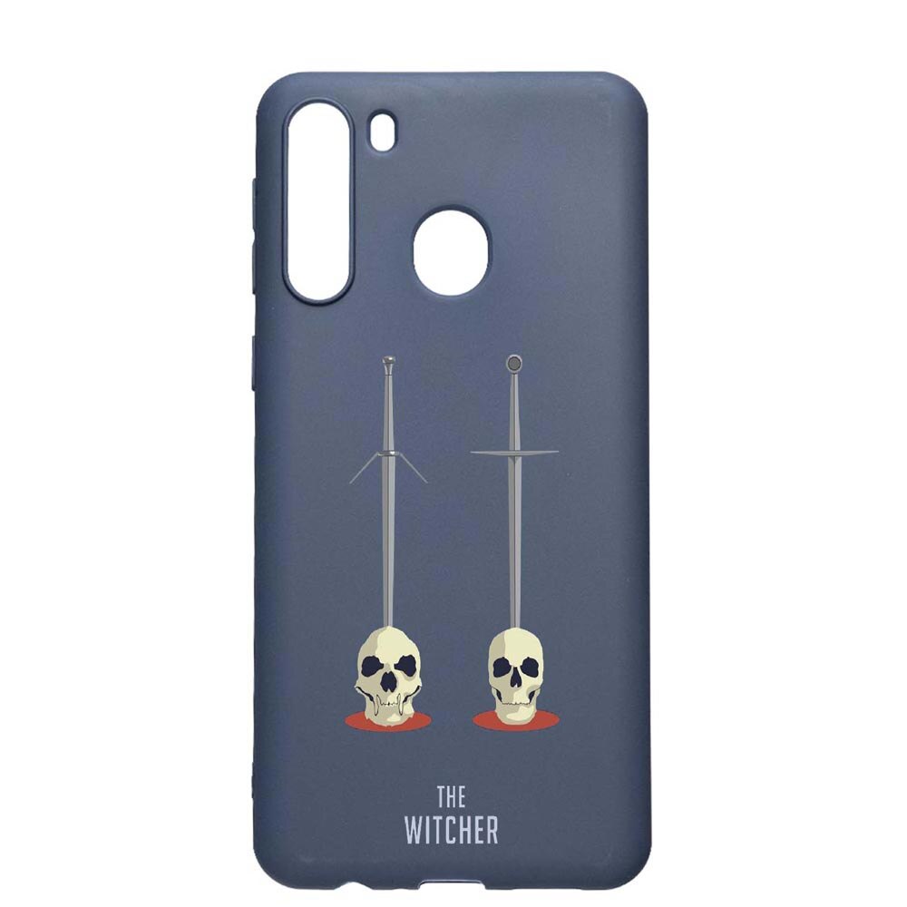 Husa Samsung Galaxy A21, The Witcher, rezistenta la uzura, anti-alunecare, din silicon Premium, AlaskanBlue, AB430