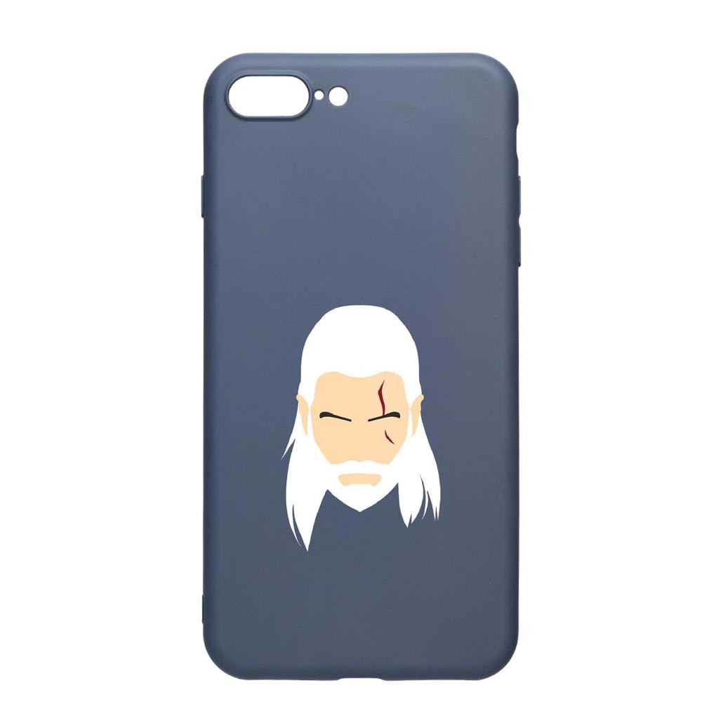 Husa Apple iPhone 8 Plus / 7 Plus, The Witcher, rezistenta la uzura, anti-alunecare, din silicon Premium, AlaskanBlue, AB435