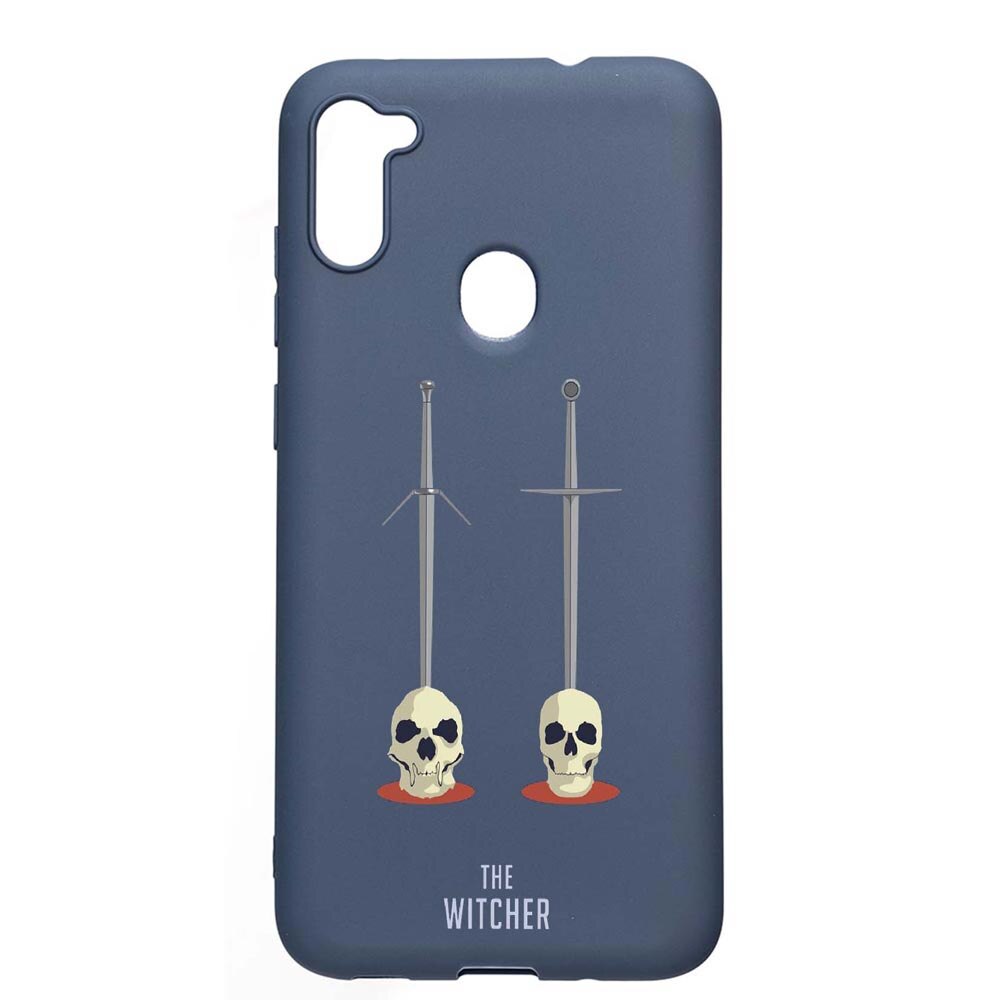 Husa Samsung Galaxy A11, The Witcher, rezistenta la uzura, anti-alunecare, din silicon Premium, AlaskanBlue, AB430