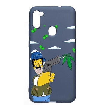 Husa Samsung Galaxy A11, Narcos - Simpsons, rezistenta la uzura, anti-alunecare, din silicon Premium, AlaskanBlue, AB441 Husa Samsung Galaxy A11, Narcos - Simpsons, rezistenta la uzura, anti-alunecare, din silicon Premium, AlaskanBlue, AB441