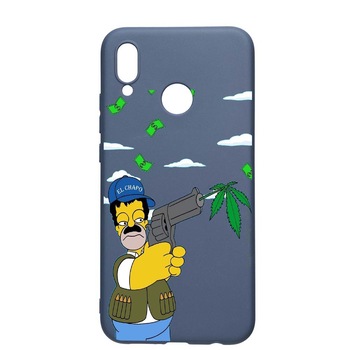 Husa Huawei P20 Lite, Narcos - Simpsons, rezistenta la uzura, anti-alunecare, din silicon Premium, AlaskanBlue, AB441 Husa Huawei P20 Lite, Narcos - Simpsons, rezistenta la uzura, anti-alunecare, din silicon Premium, AlaskanBlue, AB441