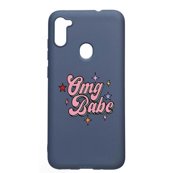 Husa Samsung Galaxy A11, OMG Babe, rezistenta la uzura, anti-alunecare, din silicon Premium, AlaskanBlue, AB487 Husa Samsung Galaxy A11, OMG Babe, rezistenta la uzura, anti-alunecare, din silicon Premium, AlaskanBlue, AB487