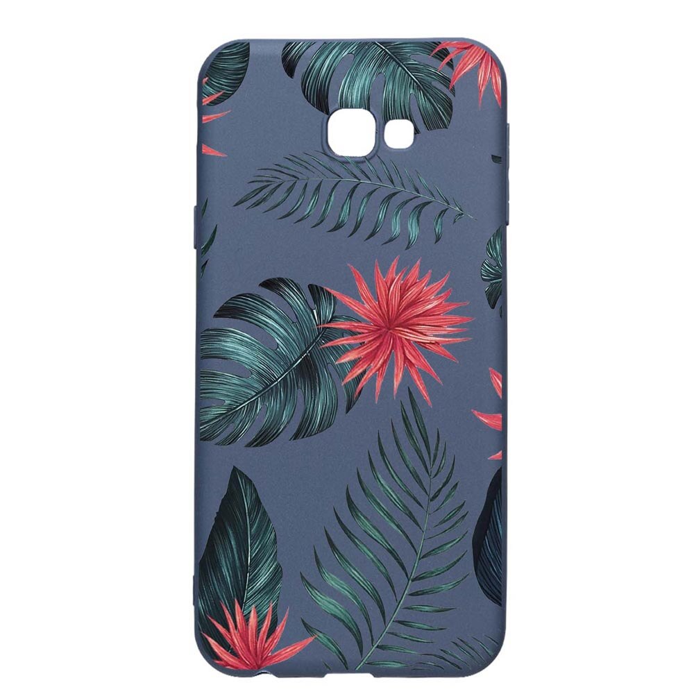 Husa Samsung Galaxy S9, Tropical Flowers, rezistenta la uzura, anti-alunecare, din silicon Premium, AlaskanBlue, AB497