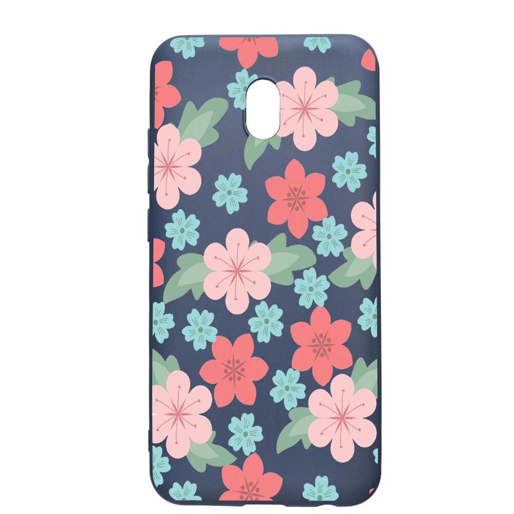 Husa Xiaomi Redmi 8A, Pastel colors - Flowers, rezistenta la uzura, anti-alunecare, din silicon Premium, AlaskanBlue, AB515