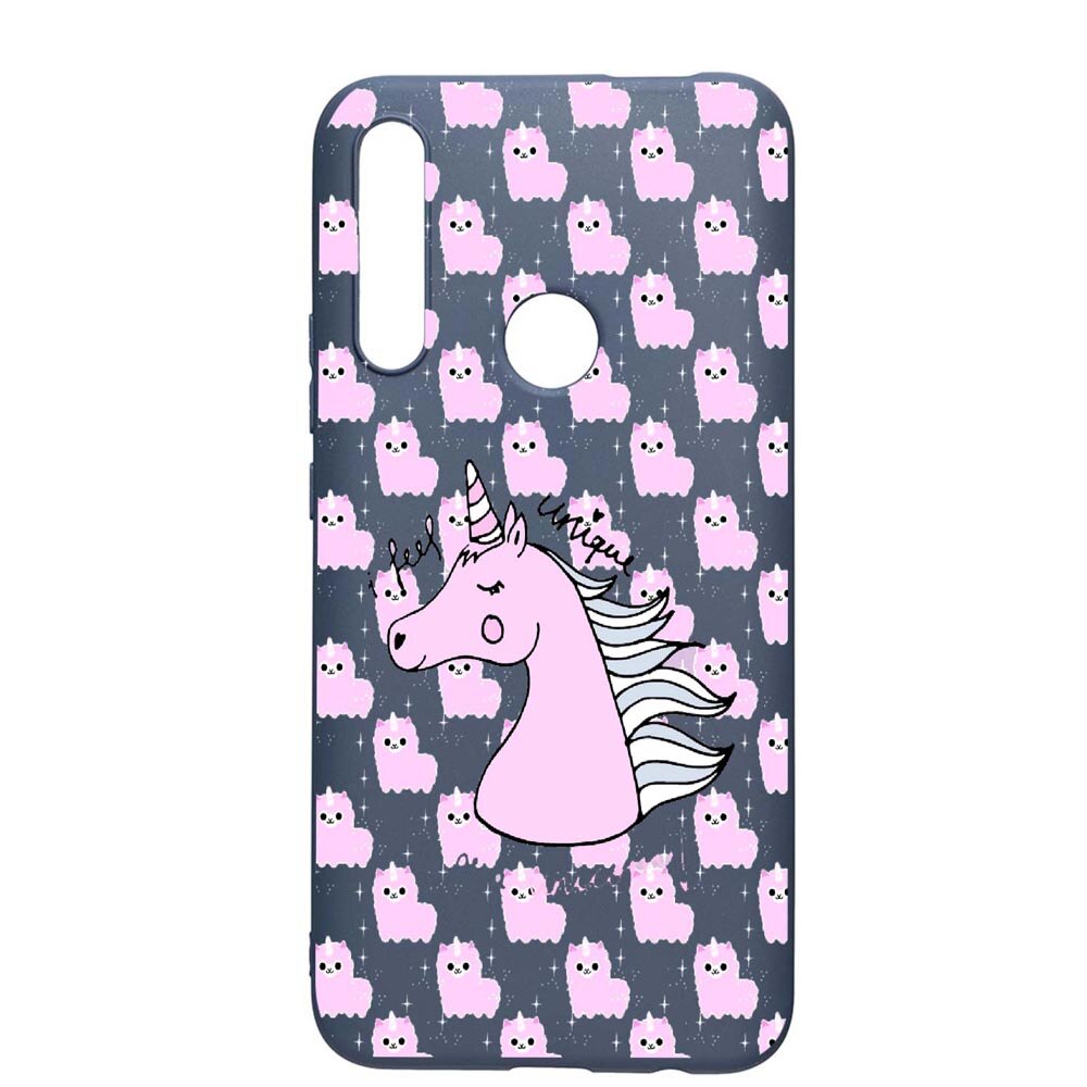 Husa Huawei P Smart Z, Unicorn - I feel unique, rezistenta la uzura, anti-alunecare, din silicon Premium, AlaskanBlue, AB521