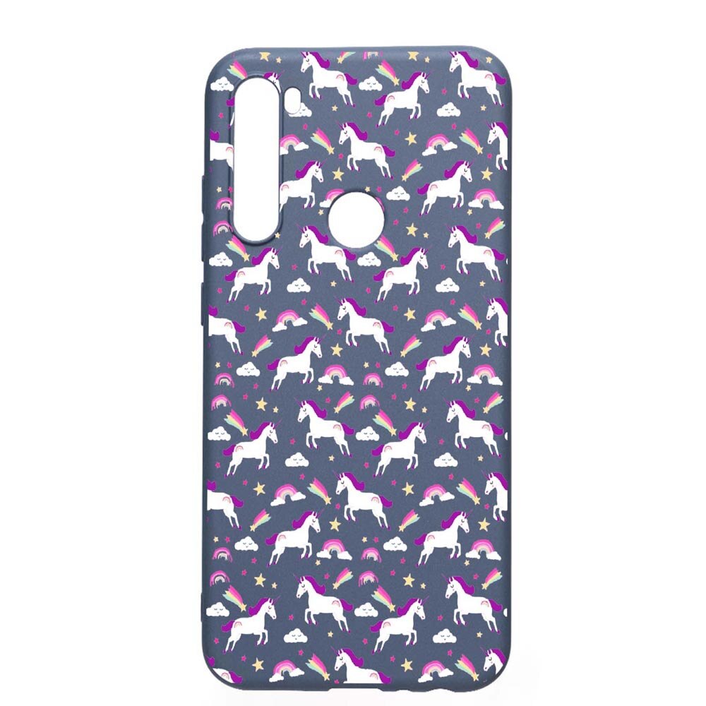 Husa Xiaomi Redmi Note 8T, Unicorn, rezistenta la uzura, anti-alunecare, din silicon Premium, AlaskanBlue, AB520