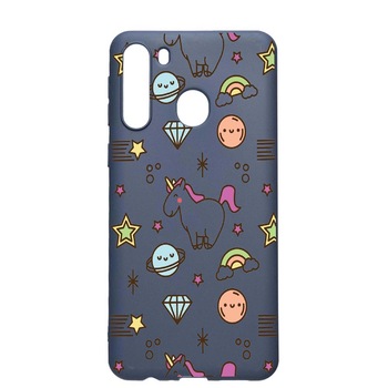 Husa Samsung Galaxy A21, Unicorn - universe, rezistenta la uzura, anti-alunecare, din silicon Premium, AlaskanBlue, AB526 Husa Samsung Galaxy A21, Unicorn - universe, rezistenta la uzura, anti-alunecare, din silicon Premium, AlaskanBlue, AB526