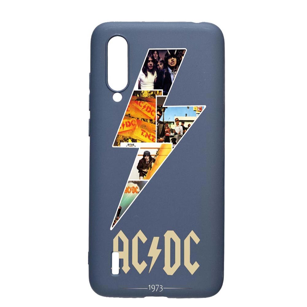 Husa Xiaomi Mi A3 Lite, AC/DC, rezistenta la uzura, anti-alunecare, din silicon Premium, AlaskanBlue, AB534