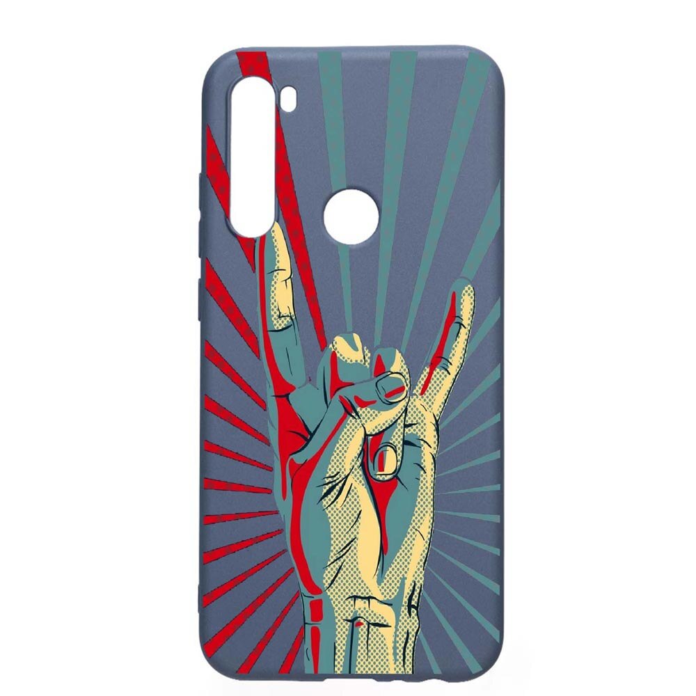 Husa Xiaomi Redmi Note 8T, Rock, rezistenta la uzura, anti-alunecare, din silicon Premium, AlaskanBlue, AB530