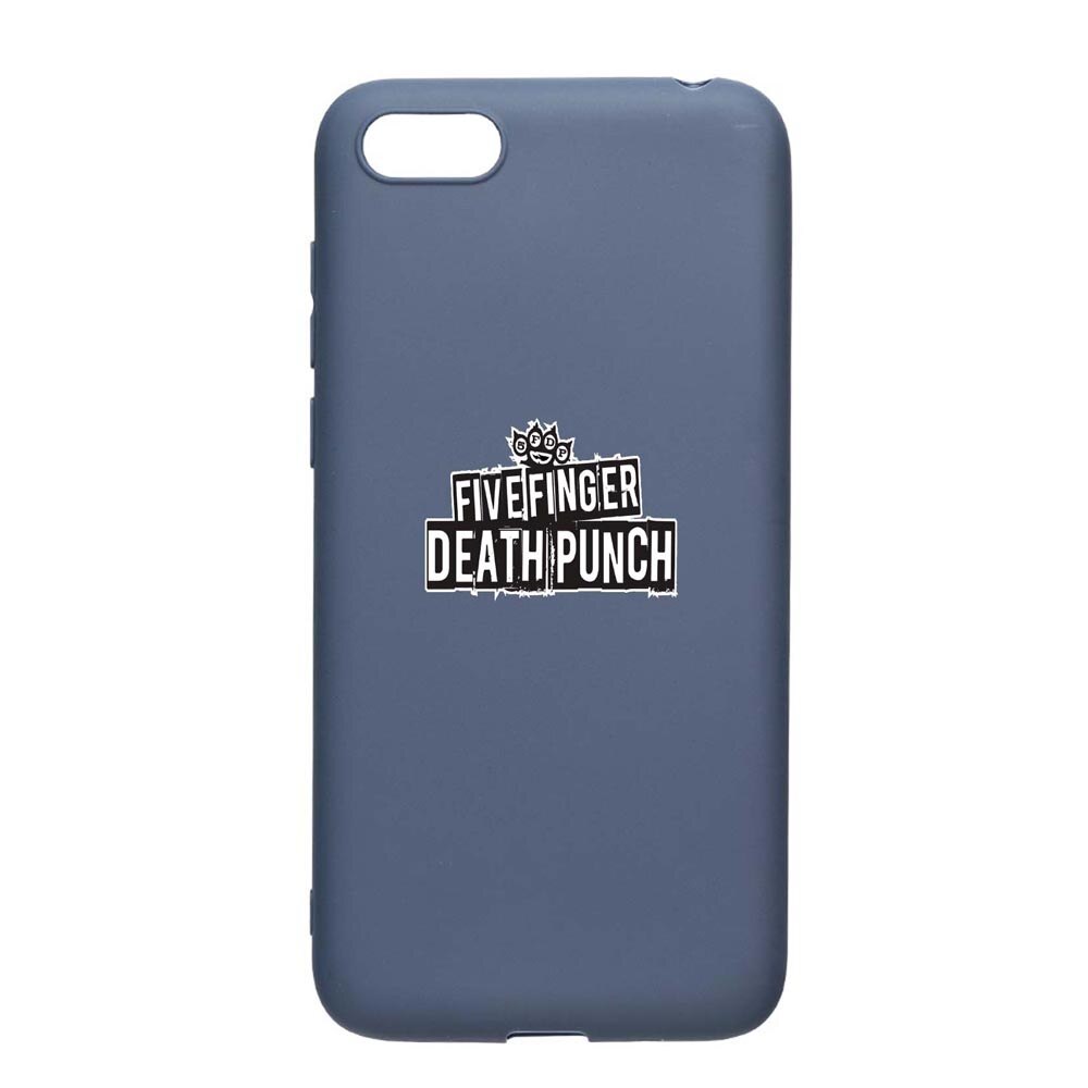 Husa Xiaomi Redmi 6A, Five finger death punch, rezistenta la uzura, anti-alunecare, din silicon Premium, AlaskanBlue, AB536