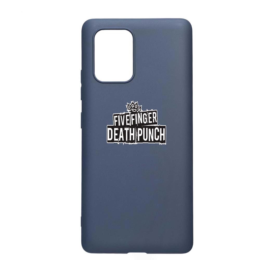 Husa Samsung Galaxy S10 Lite / A91, Five finger death punch, rezistenta la uzura, anti-alunecare, din silicon Premium, AlaskanBlue, AB536