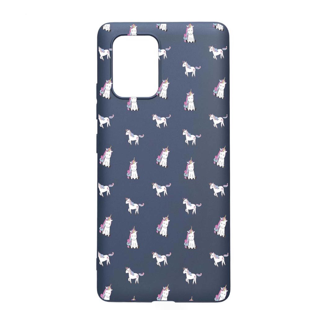 Husa Samsung Galaxy S10 Lite / A91, Unicorn, rezistenta la uzura, anti-alunecare, din silicon Premium, AlaskanBlue, AB522