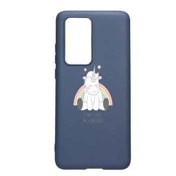 Husa Huawei P40 Pro, Unicorn I don't care, rezistenta la uzura, anti-alunecare, din silicon Premium, AlaskanBlue, AB524 Husa Huawei P40 Pro, Unicorn I don't care, rezistenta la uzura, anti-alunecare, din silicon Premium, AlaskanBlue, AB524