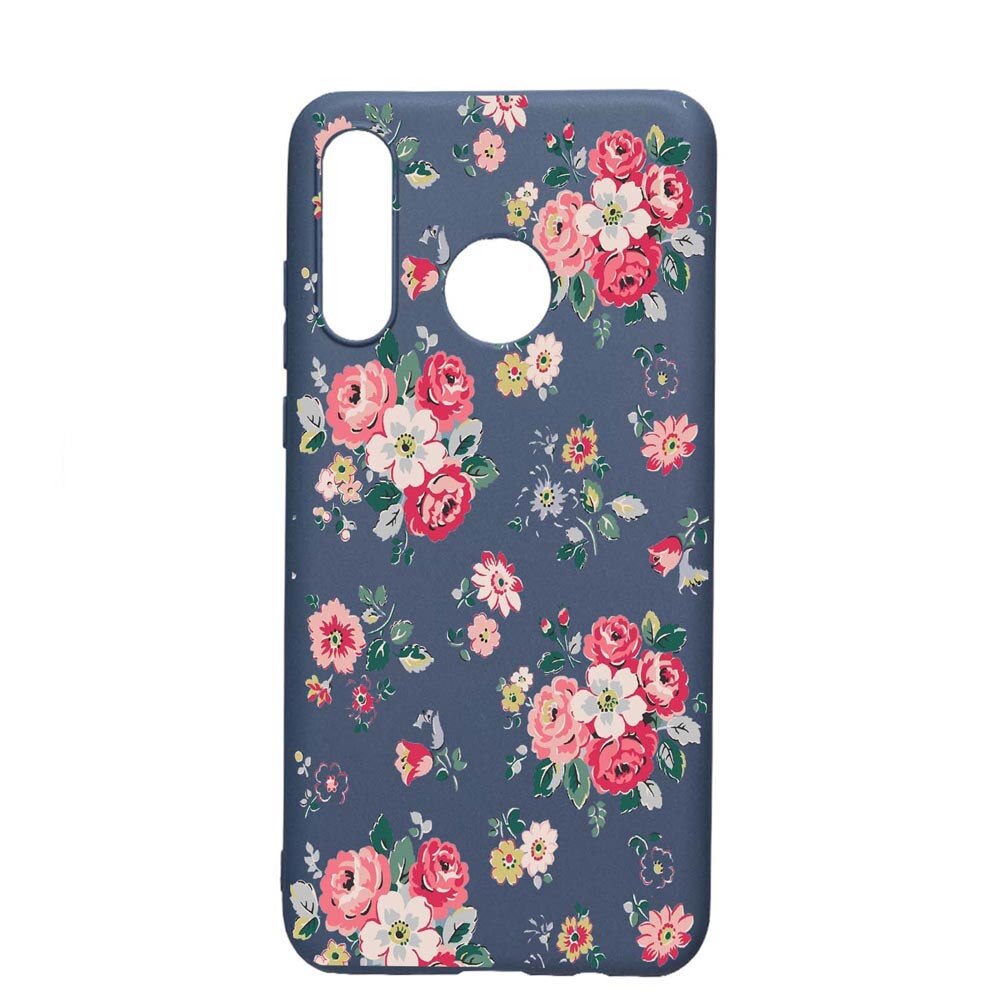 Husa Huawei P30 Lite, Flowers - Pastel colors, rezistenta la uzura, anti-alunecare, din silicon Premium, AlaskanBlue, AB511