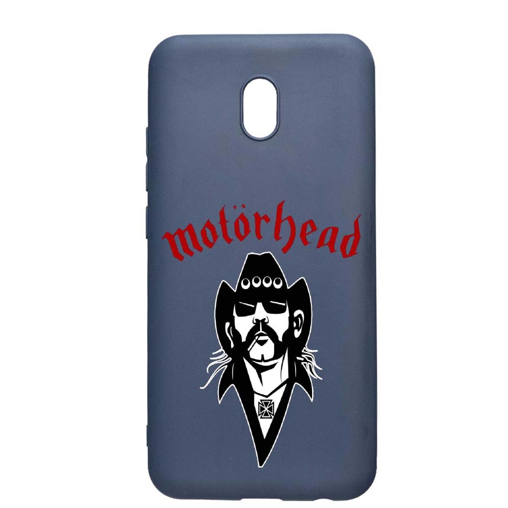 Husa Xiaomi Redmi 8A, Motorhead, rezistenta la uzura, anti-alunecare, din silicon Premium, AlaskanBlue, AB538