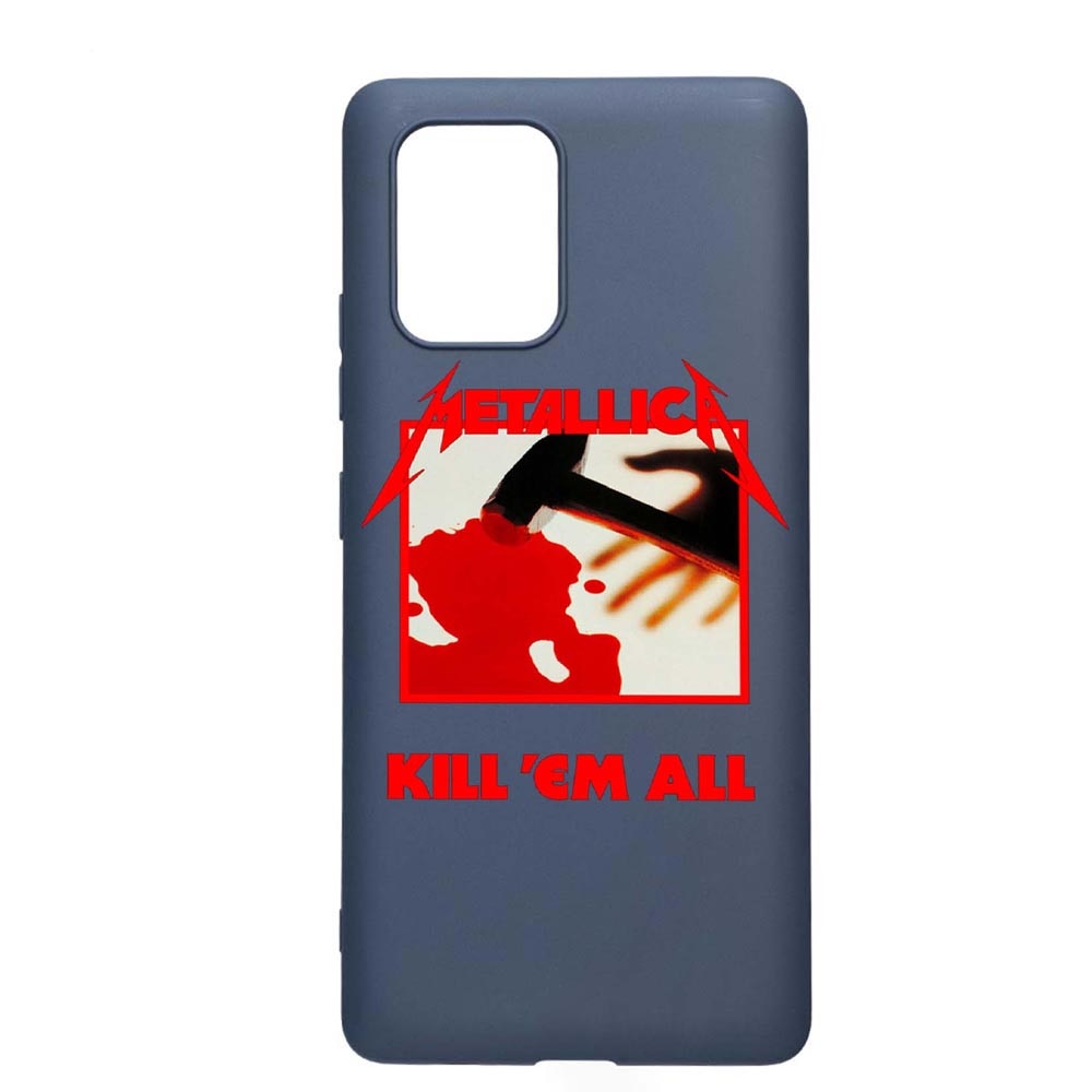 Husa Samsung Galaxy S10 Lite / A91, Metallica, rezistenta la uzura, anti-alunecare, din silicon Premium, AlaskanBlue, AB543