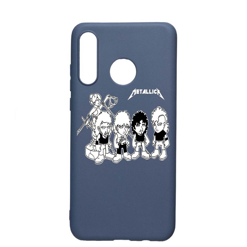 Husa Huawei P30 Lite, Metallica, rezistenta la uzura, anti-alunecare, din silicon Premium, AlaskanBlue, AB544