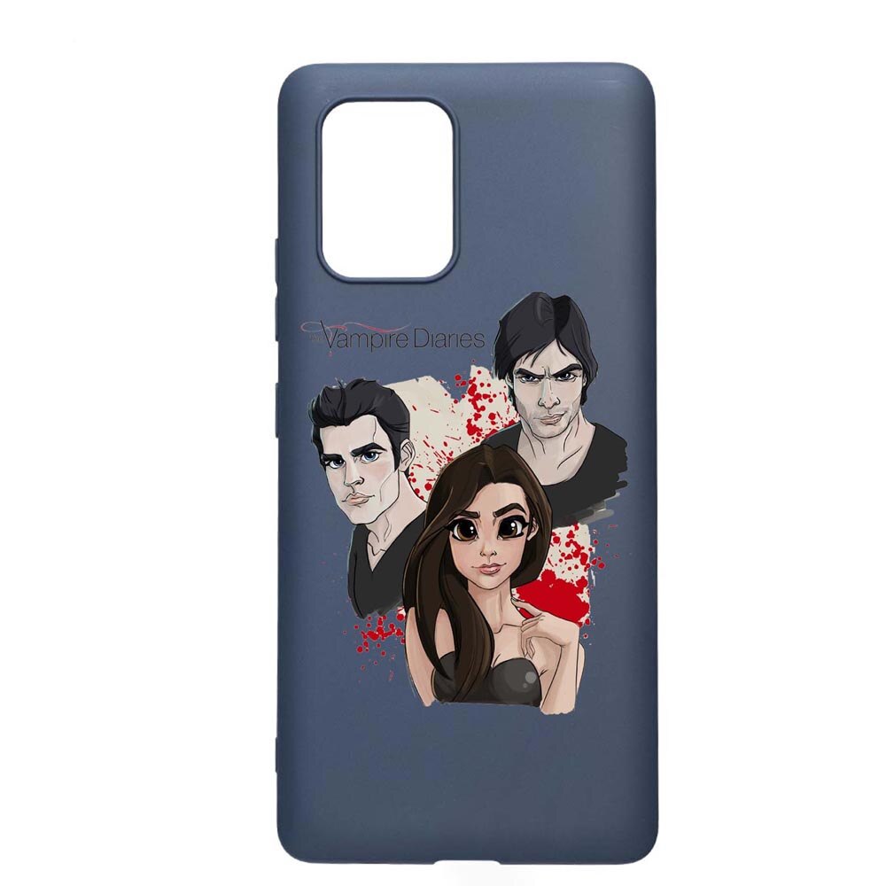 Husa Samsung Galaxy A71, Vampire Diaries, rezistenta la uzura, anti-alunecare, din silicon Premium, AlaskanBlue, AB578