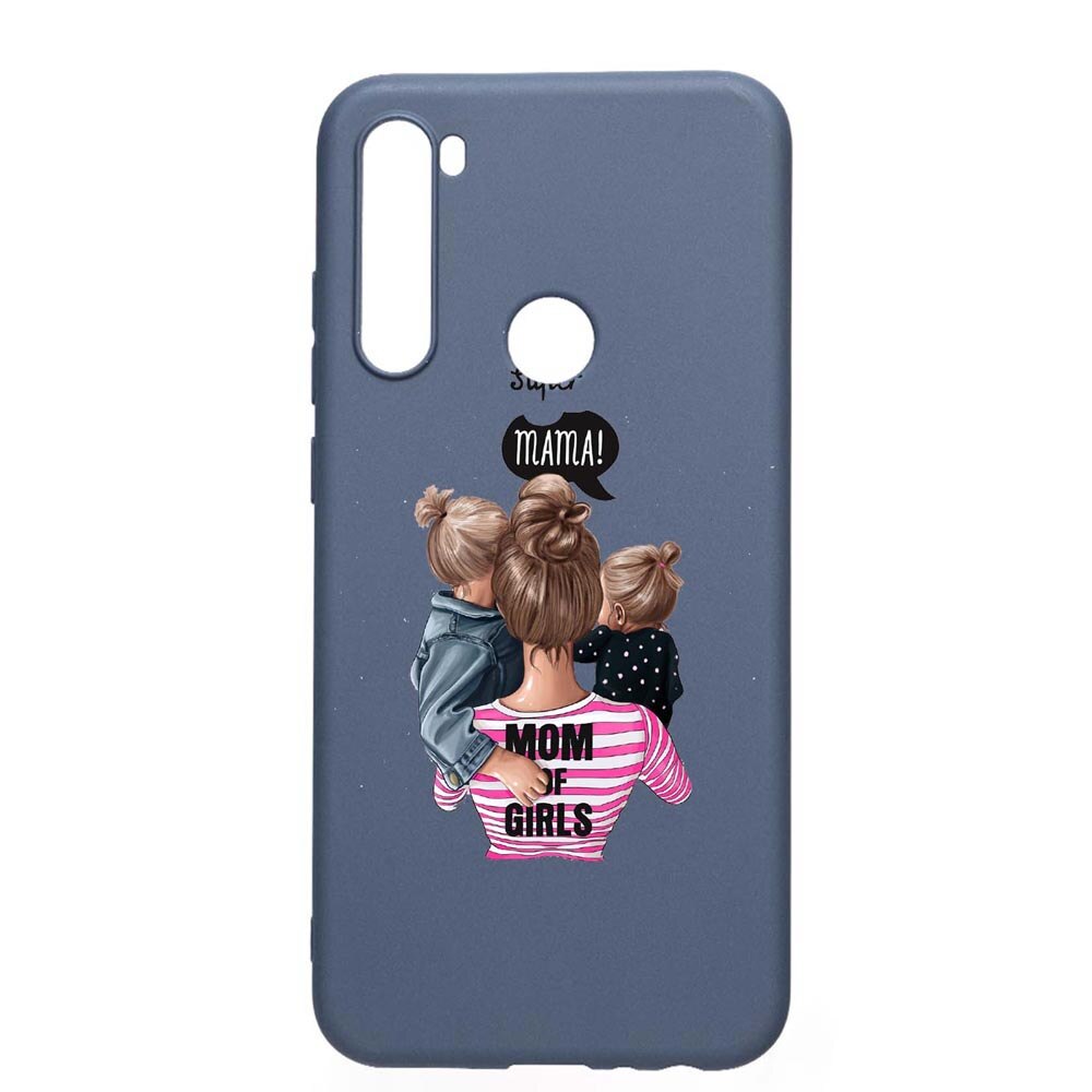 Husa Xiaomi Redmi Note 8T, Super Mama, rezistenta la uzura, anti-alunecare, din silicon Premium, AlaskanBlue, AB556