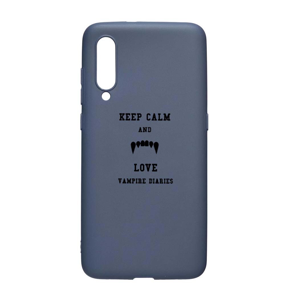 Husa Xiaomi Mi 9, Vampire Diaries - Keep Calm, rezistenta la uzura, anti-alunecare, din silicon Premium, AlaskanBlue, AB581