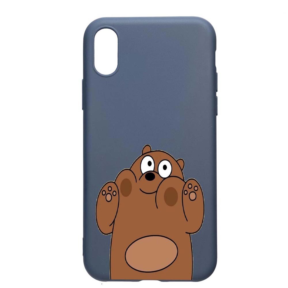 Husa Apple iPhone XR, Bears, rezistenta la uzura, anti-alunecare, din silicon Premium, AlaskanBlue, AB589