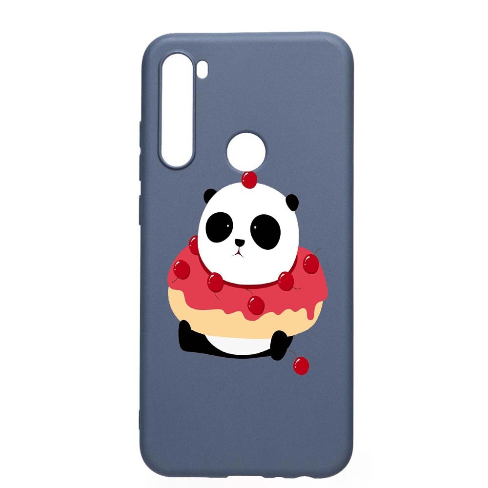 Husa Xiaomi Redmi Note 8T, Sweet Panda, rezistenta la uzura, anti-alunecare, din silicon Premium, AlaskanBlue, AB585