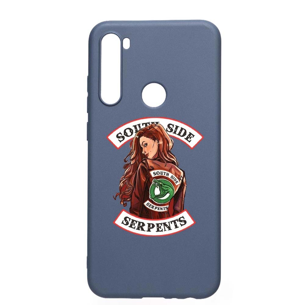 Husa Xiaomi Redmi Note 8, Riverdale - South Side Serpents, rezistenta la uzura, anti-alunecare, din silicon Premium, AlaskanBlue, AB606