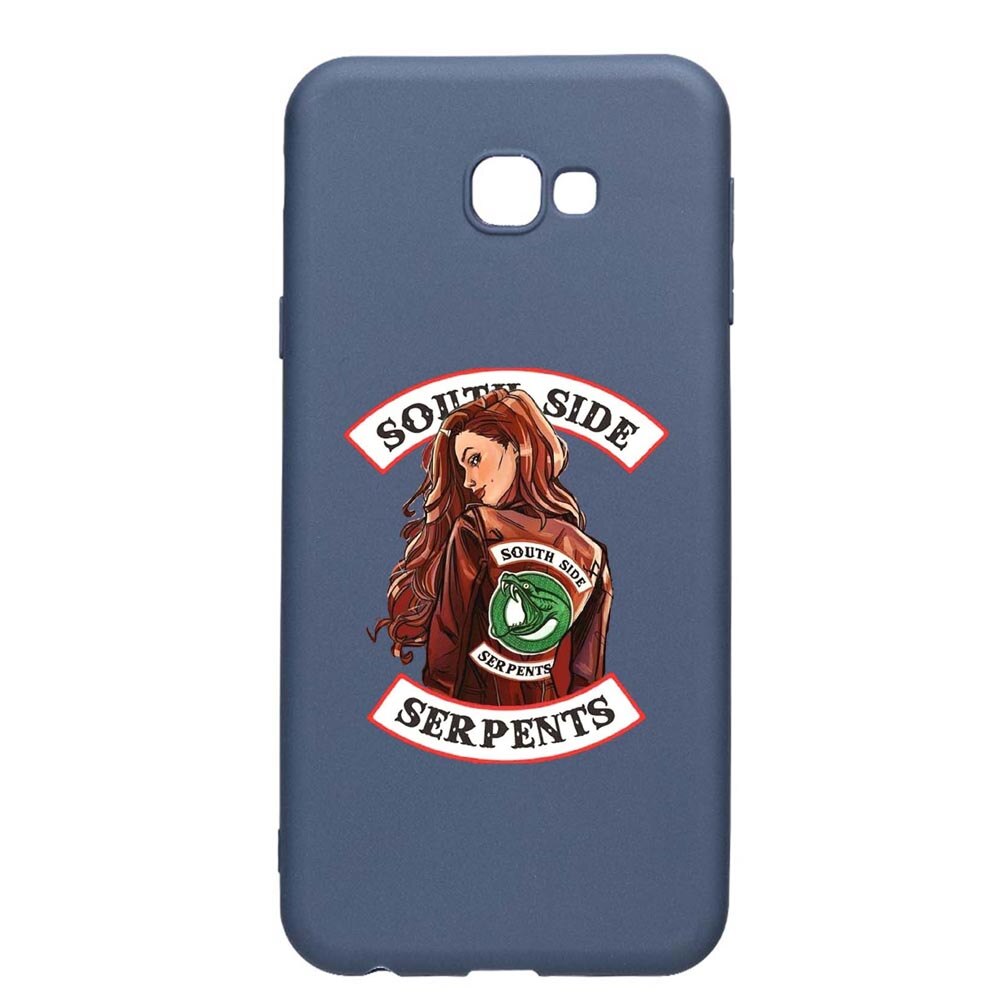 Husa Samsung Galaxy J4 Plus, Riverdale - South Side Serpents, rezistenta la uzura, anti-alunecare, din silicon Premium, AlaskanBlue, AB606