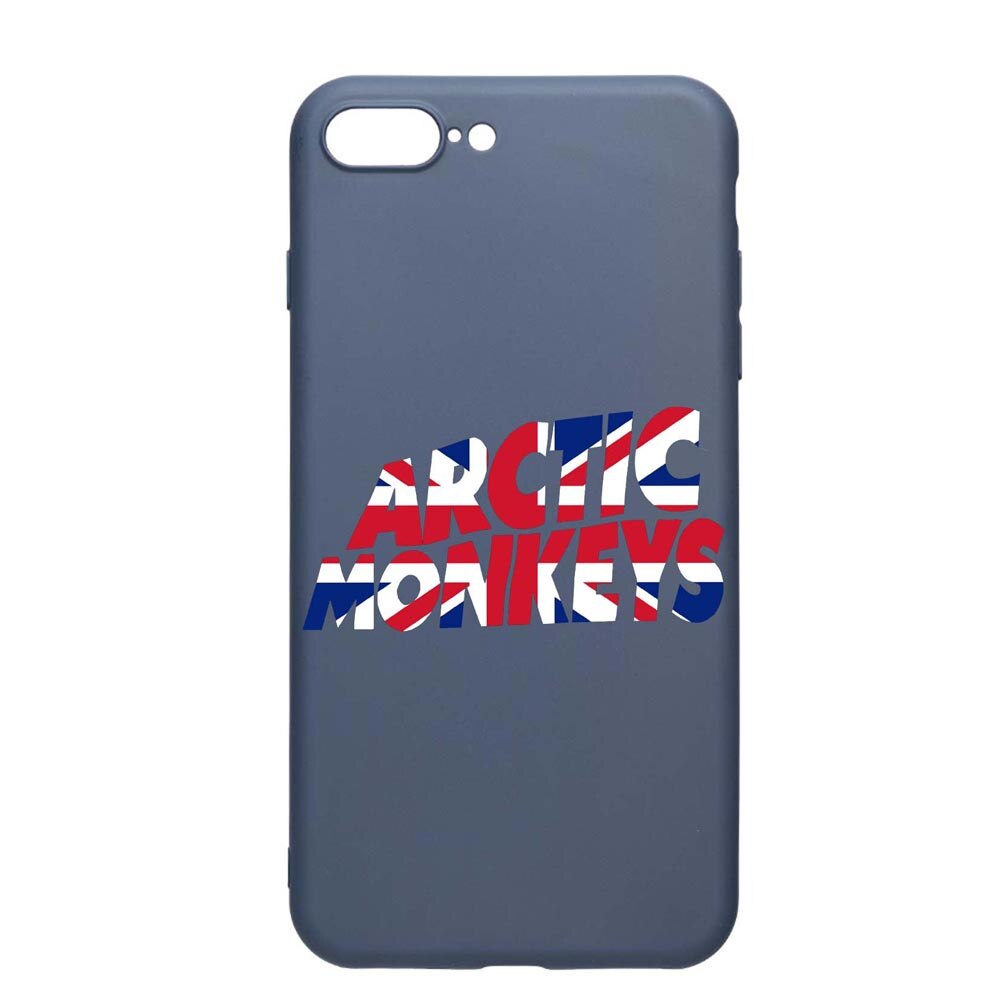 Husa Apple iPhone 8 Plus / 7 Plus, Arctic Monkey, rezistenta la uzura, anti-alunecare, din silicon Premium, AlaskanBlue, AB548