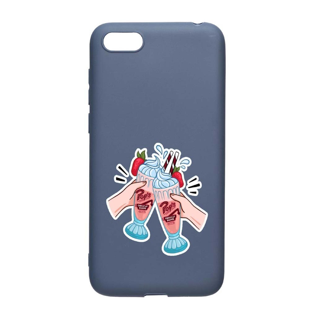 Husa Apple iPhone SE / 5S / 5, Riverdale - Shake, rezistenta la uzura, anti-alunecare, din silicon Premium, AlaskanBlue, AB613