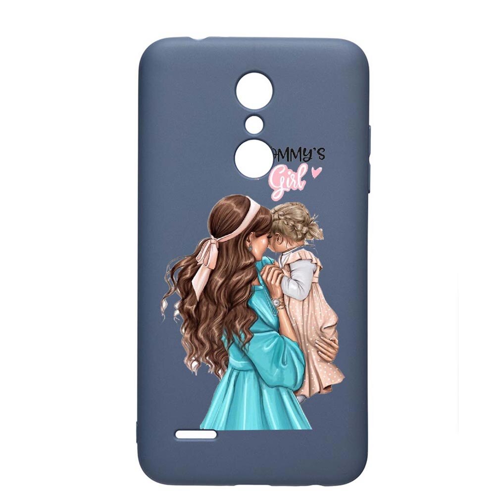 Husa LG K11 / K11 Plus / K10 2018, Mommy's Girl, rezistenta la uzura, anti-alunecare, din silicon Premium, AlaskanBlue, AB555