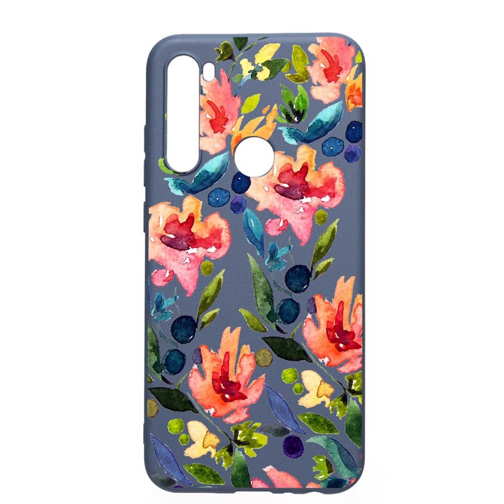 Husa Xiaomi Redmi Note 8T, Spring Flower, rezistenta la uzura, anti-alunecare, din silicon Premium, AlaskanBlue, AB628