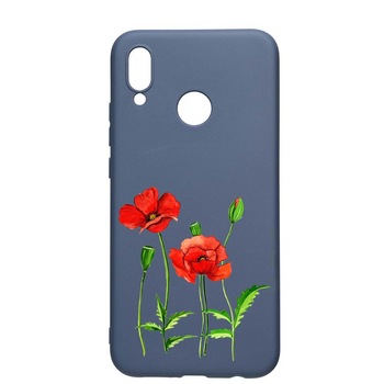 Husa Huawei P20 Lite, Red Flowers, rezistenta la uzura, anti-alunecare, din silicon Premium, AlaskanBlue, AB643 Husa Huawei P20 Lite, Red Flowers, rezistenta la uzura, anti-alunecare, din silicon Premium, AlaskanBlue, AB643