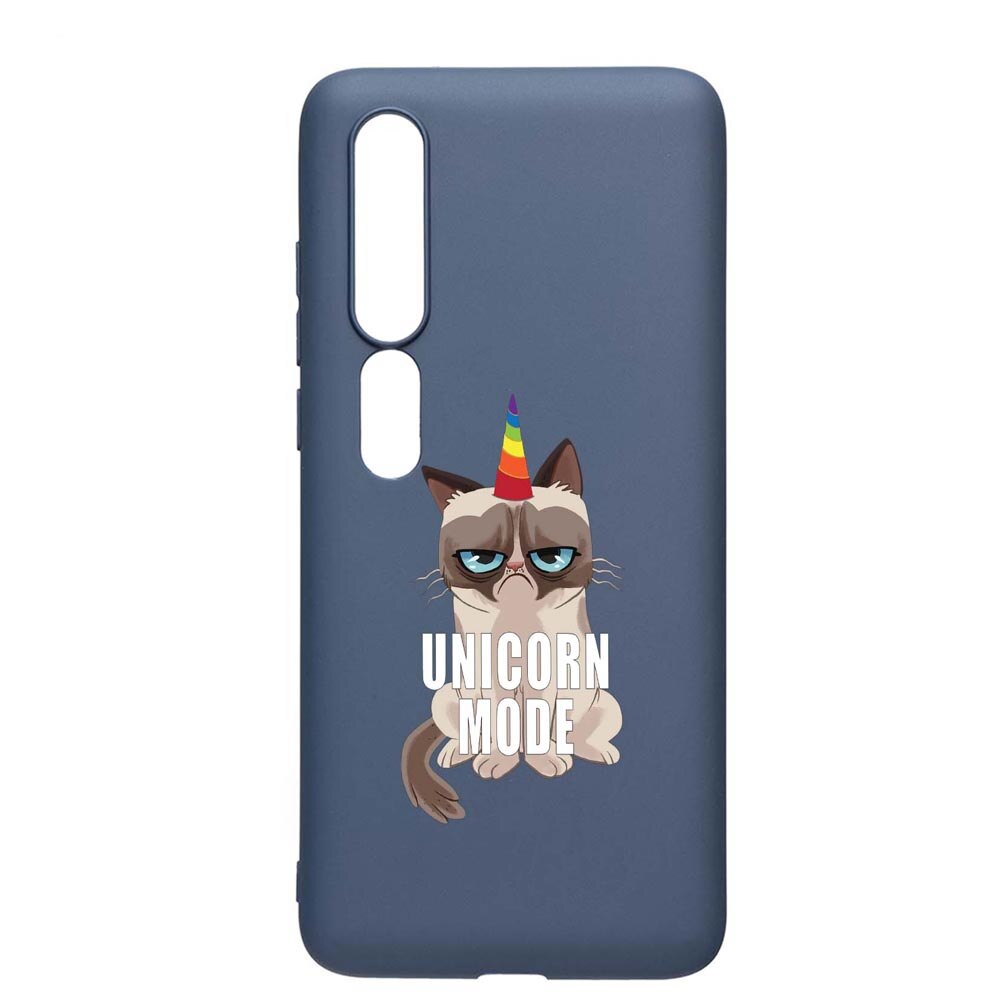 Husa Xiaomi Mi 10 / Mi 10 Pro, Meme - Gumpy Unicorn Mode, rezistenta la uzura, anti-alunecare, din silicon Premium, AlaskanBlue, AB654