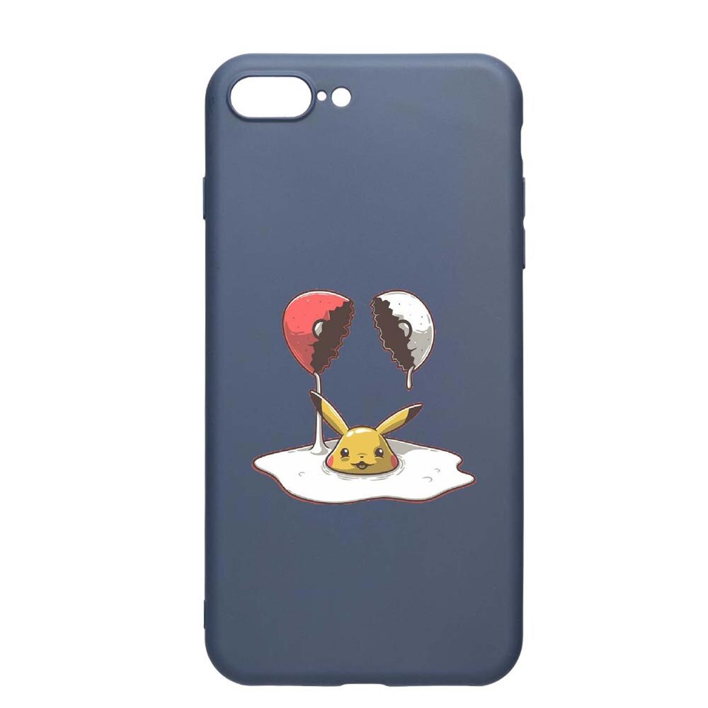 Husa Apple iPhone 8 Plus / 7 Plus, Meme, rezistenta la uzura, anti-alunecare, din silicon Premium, AlaskanBlue, AB656