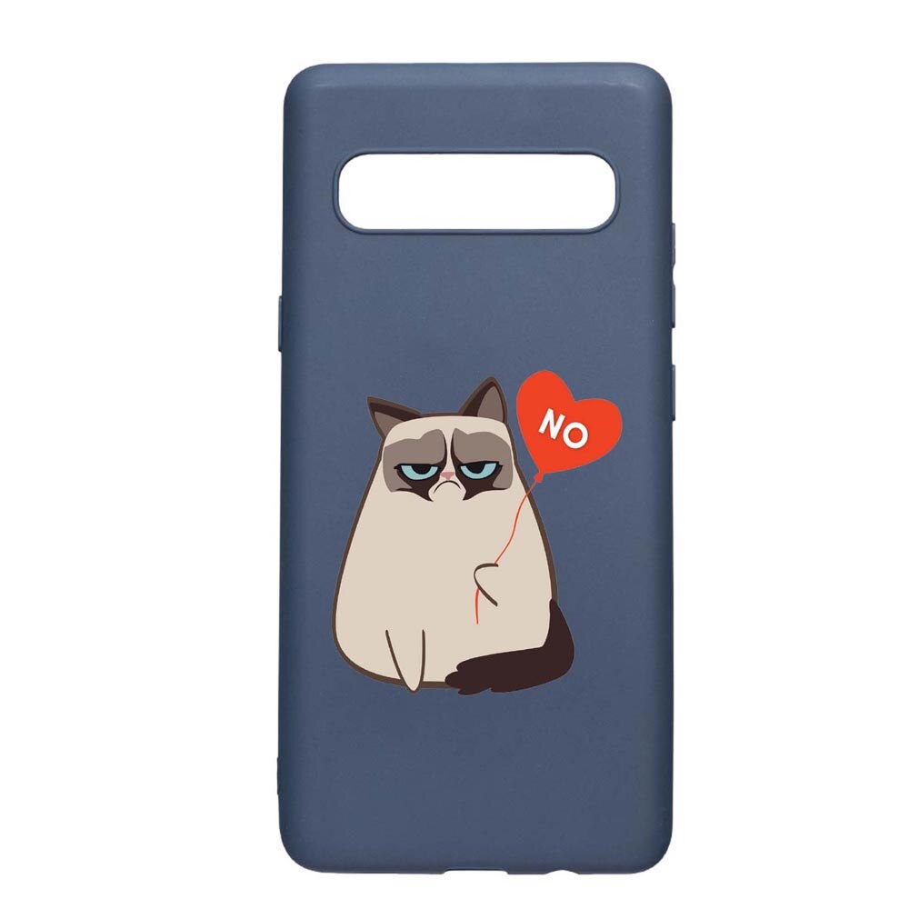 Husa Samsung Galaxy S10 5G, Meme - Gumpy, rezistenta la uzura, anti-alunecare, din silicon Premium, AlaskanBlue, AB657